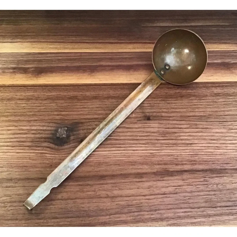 Vintage Handmade Copper Ladle 9